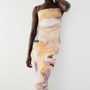 Zara draped tulle dress